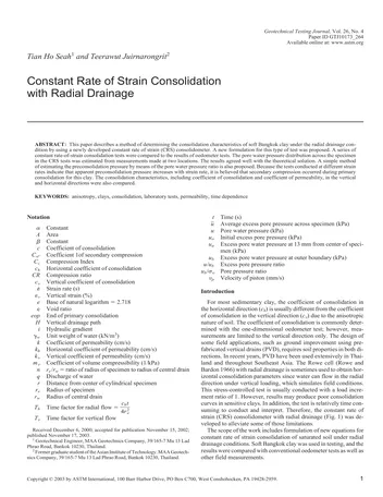 Más sobre Estimación del Esfuerzo de Preconsolidación de las Arcillas a partir del Piezocono mediante Calibración de Alta Calidad