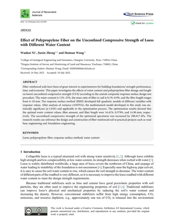 Más sobre La Influencia de las Características de Compactación en la Resistencia a la Compresión de los Suelos