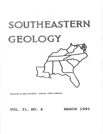 Más sobre Geología del Sureste.