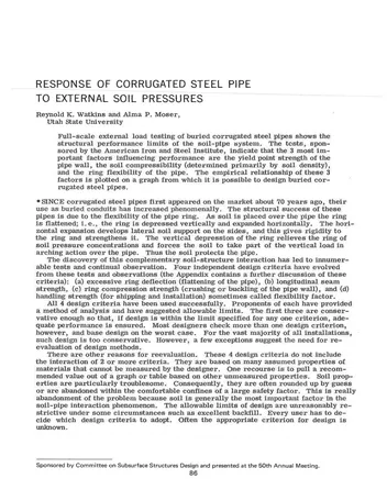 Más sobre Pruebas de Carga Externa a Escala Completa de Tuberías de Acero Corrugado Enterradas