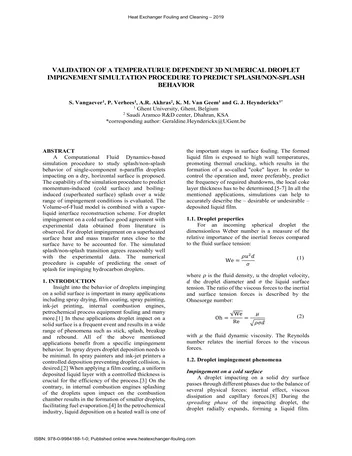 Más sobre Procedimiento de Simulación de Impacto para Predecir el Comportamiento de Salpicaduras.