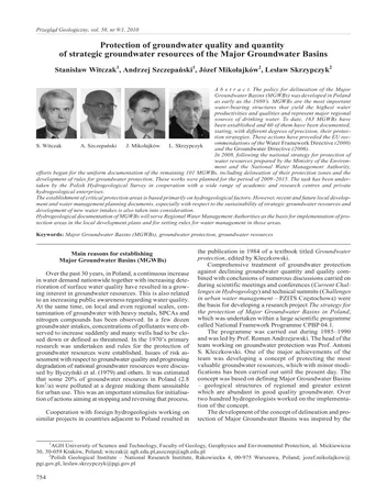 Más sobre Protección de la Calidad del Agua Subterránea