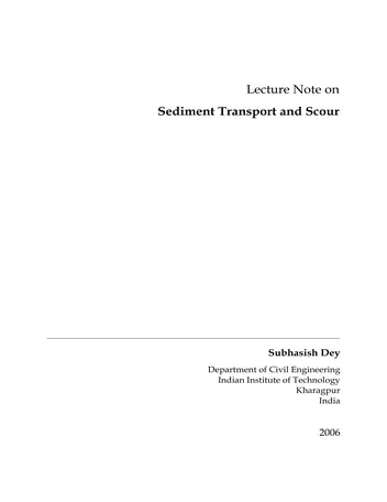 Más sobre Transporte y Socavación de Sedimentos.